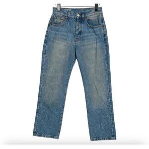 Victoria Beckham High Rise Straight Leg Jeans/Denim